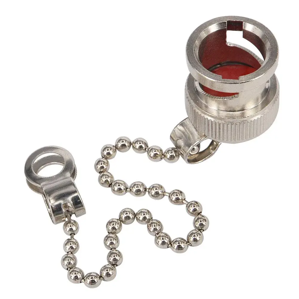 Boobrie BNC Dust Cap 5-Pack with Chain | Waterproof & Dustproof RF Coaxial Adapter Covers (13.7mm Diameter) - view 5