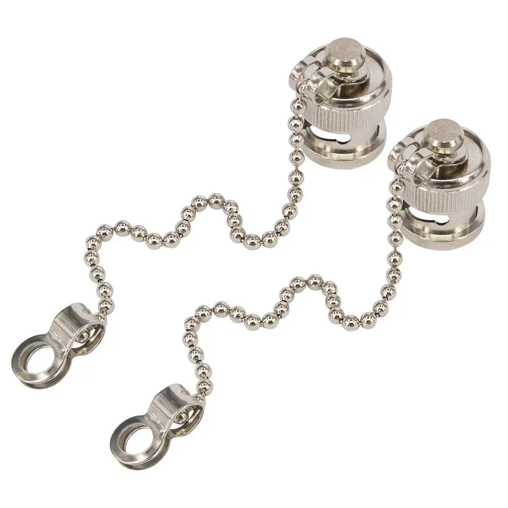 Boobrie BNC Dust Cap 5-Pack with Chain | Waterproof & Dustproof RF Coaxial Adapter Covers (13.7mm Diameter) - view 3