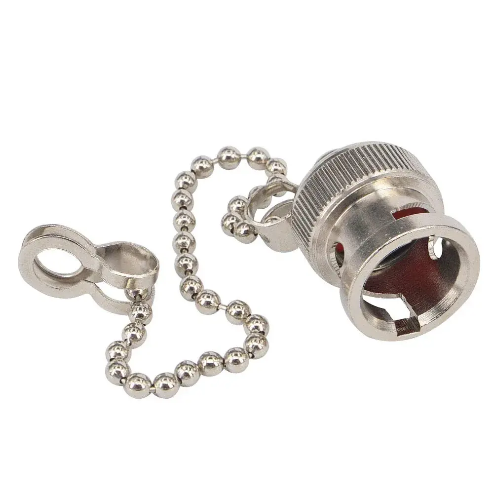 Boobrie BNC Dust Cap 5-Pack with Chain | Waterproof & Dustproof RF Coaxial Adapter Covers (13.7mm Diameter) - view 4