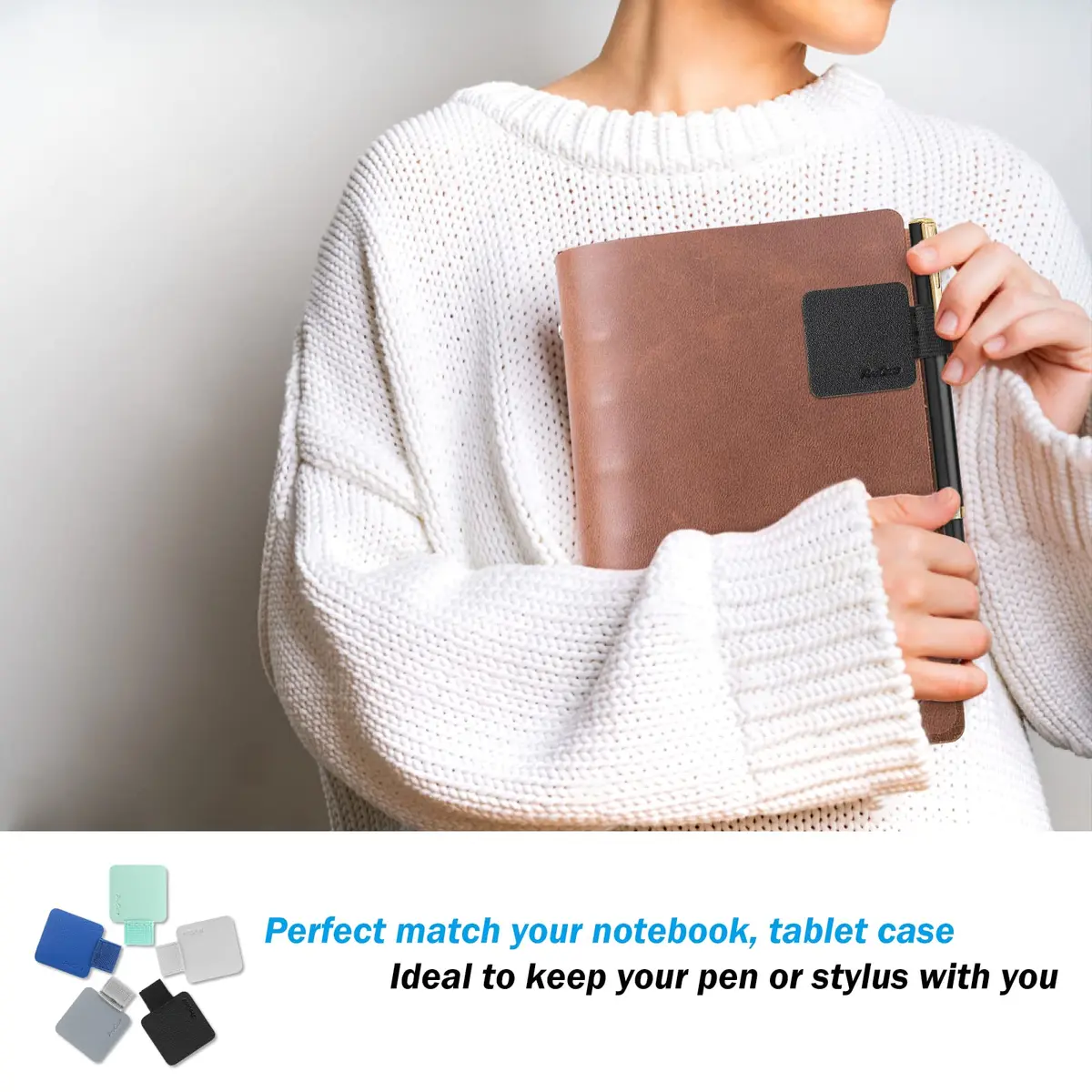 ProCase 5 Pack Pen Loop Holder for Notebooks & Tablet Case | Elastic Pen & Stylus Band Assorted Colors - view 7