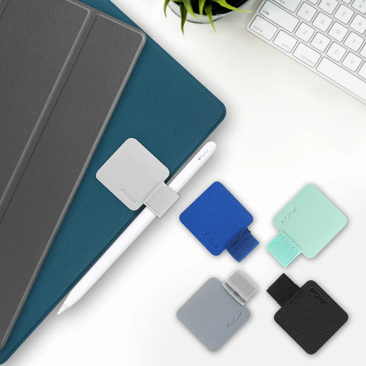 ProCase 5 Pack Pen Loop Holder for Notebooks & Tablet Case | Elastic Pen & Stylus Band Assorted Colors - view 2