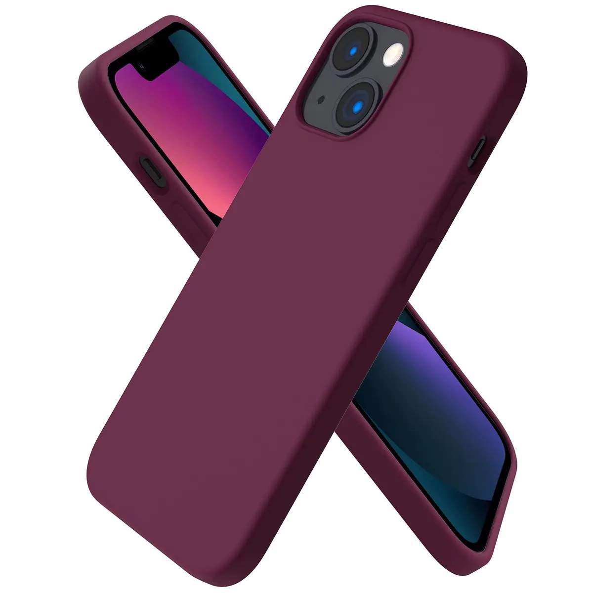 ORNARTO Liquid Silicone Case for iPhone 13 Mini (5.4 inches) | Shock-Absorbent, Smooth Touch, Microfiber Lining - main product image