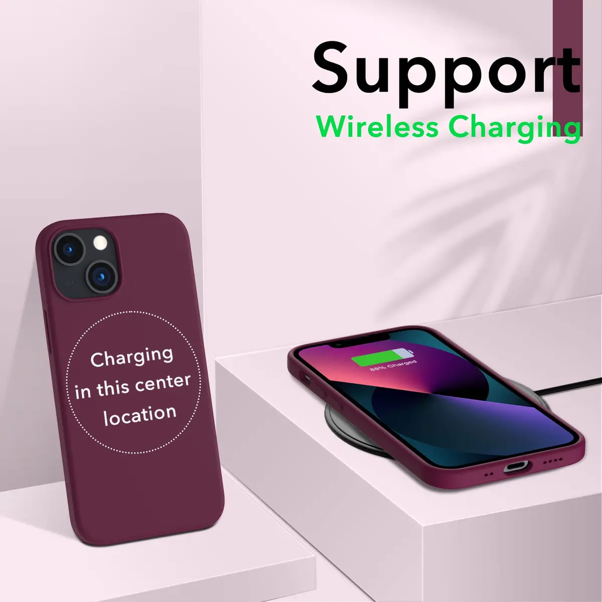 ORNARTO Liquid Silicone Case for iPhone 13 Mini (5.4 inches) | Shock-Absorbent, Smooth Touch, Microfiber Lining - view 5
