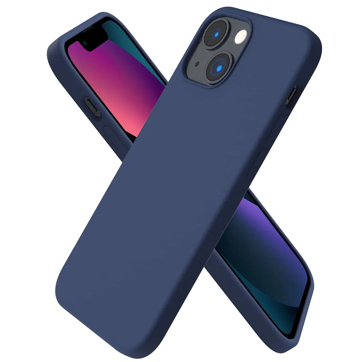ORNARTO Liquid Silicone Case for iPhone 13 Mini 5.4 inch (13.5 cm) | Soft Gel Rubber with Microfiber Lining - main product image
