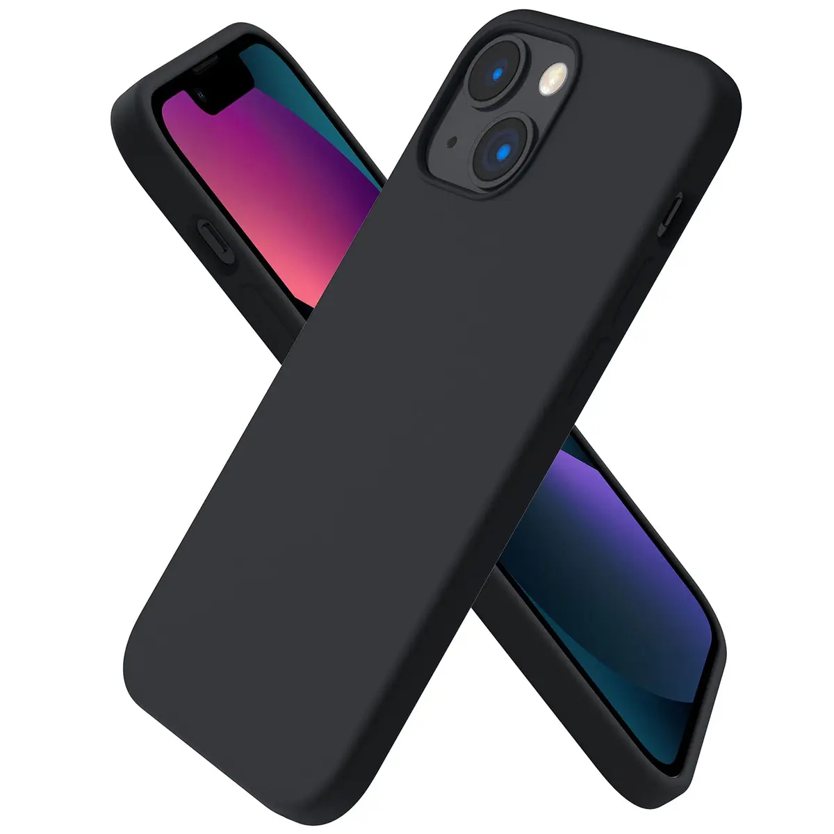 ORNARTO Liquid Silicone Case for iPhone 13 Mini (5.4") | Smooth Touch, Shock-Absorbent, Camera Protector - main product image