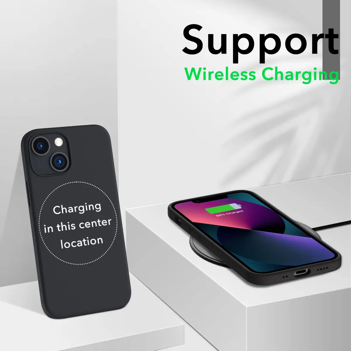 ORNARTO Liquid Silicone Case for iPhone 13 Mini (5.4") | Smooth Touch, Shock-Absorbent, Camera Protector - view 5