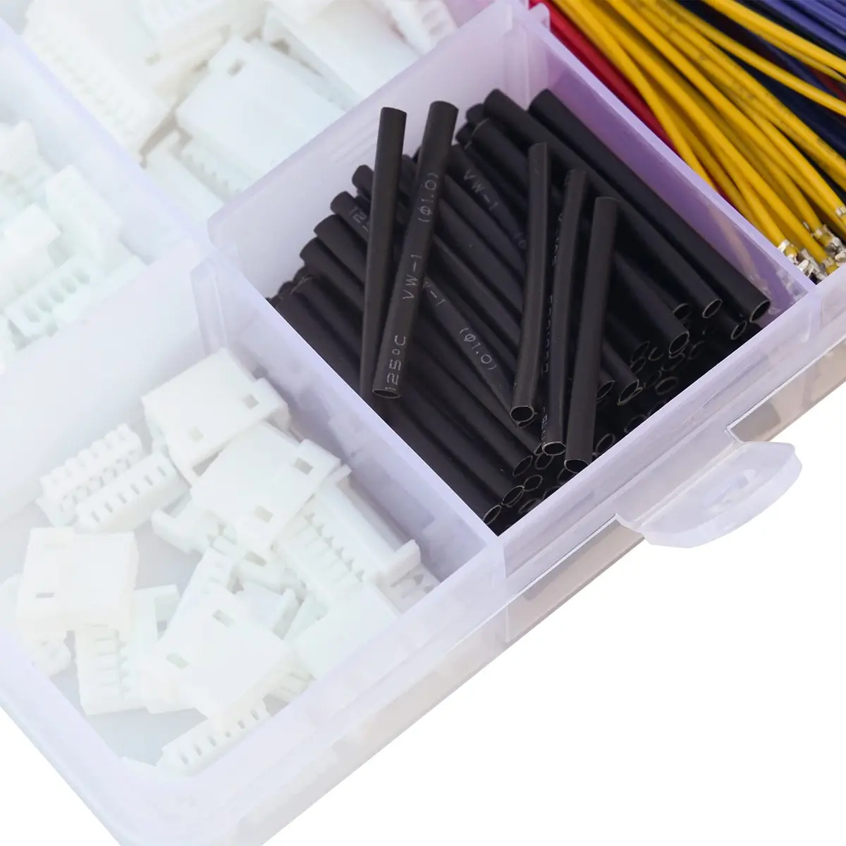 Keszoox MX 1.25mm Connector Kit with 28AWG Pre-Crimped Cables (240 Connectors, 200 Cables) | Molex PicoBlade Compatible for Pixhawk - view 4