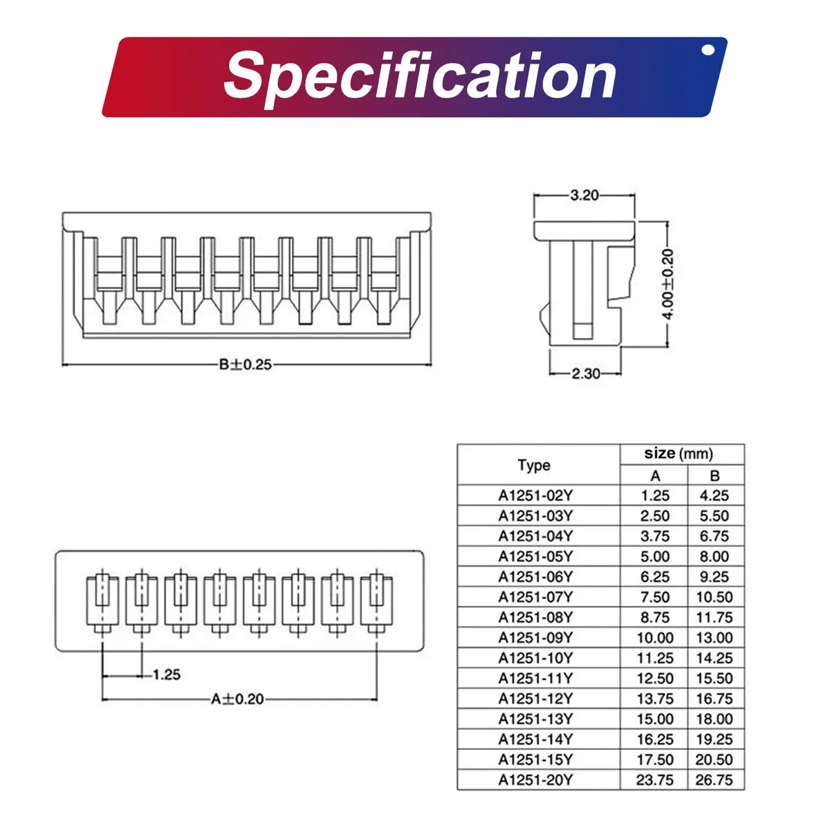 Keszoox MX 1.25mm Connector Kit with 28AWG Pre-Crimped Cables (200pcs, 150mm) | Molex PicoBlade Compatible for Pixhawk Drones - view 5