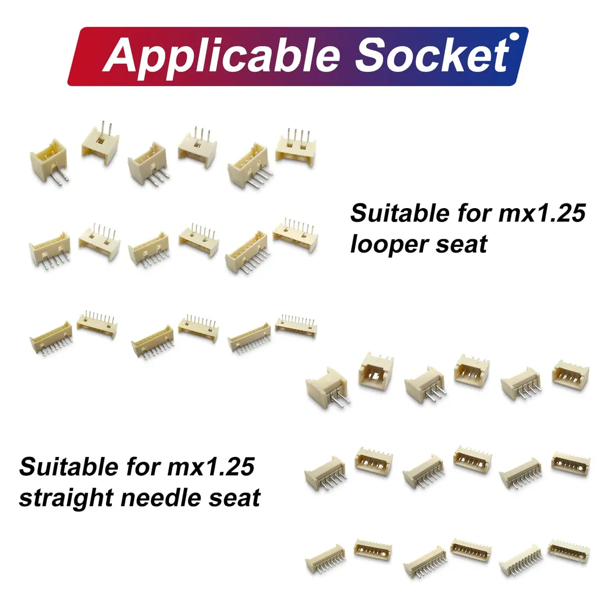 Keszoox MX 1.25mm Connector Kit with 28AWG Pre-Crimped Cables (200pcs, 150mm) | Molex PicoBlade Compatible for Pixhawk Drones - view 6