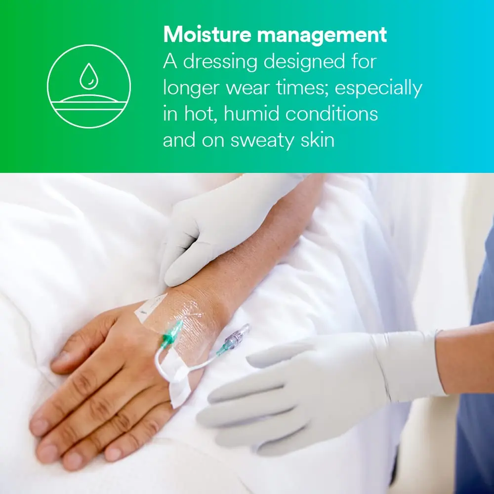 Tegaderm Diamond Pattern Film Dressing 1-3/4 in x 1-3/4 in | Waterproof, Breathable, Sterile - view 5