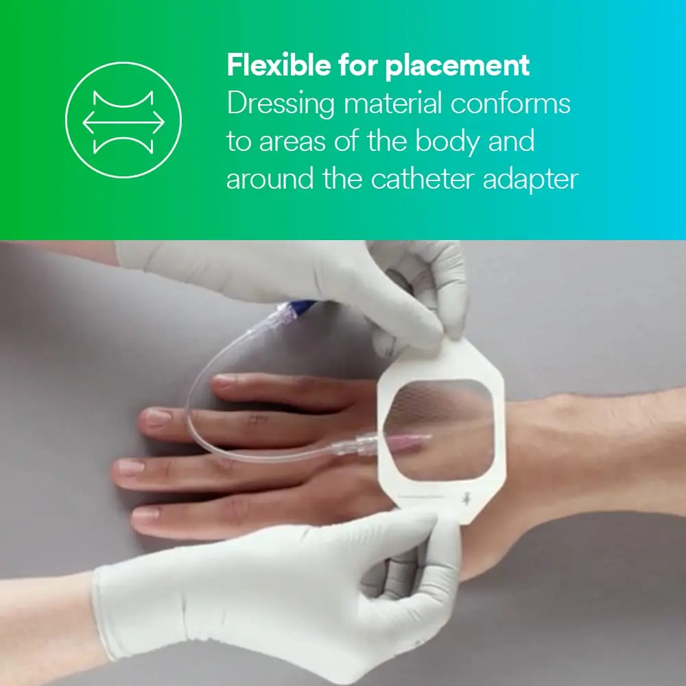 Tegaderm Diamond Pattern Film Dressing 1-3/4 in x 1-3/4 in | Waterproof, Breathable, Sterile - view 4