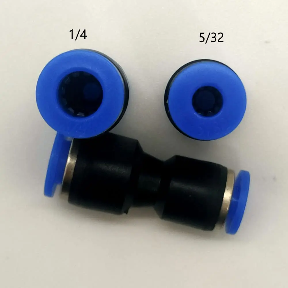 ROZESAZZ Pneumatic Quick Connector 1/4" OD x 5/32" OD Straight Reducer Union (Pack of 10) | Connects Different Tube Sizes - view 2