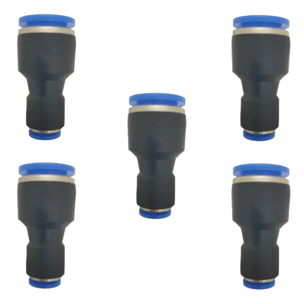 ROZESAZZ 1/2" OD x 1/4" OD Pneumatic Quick Connector Push to Connect Fittings Pack of 5 | Straight Reducer Union - main product image