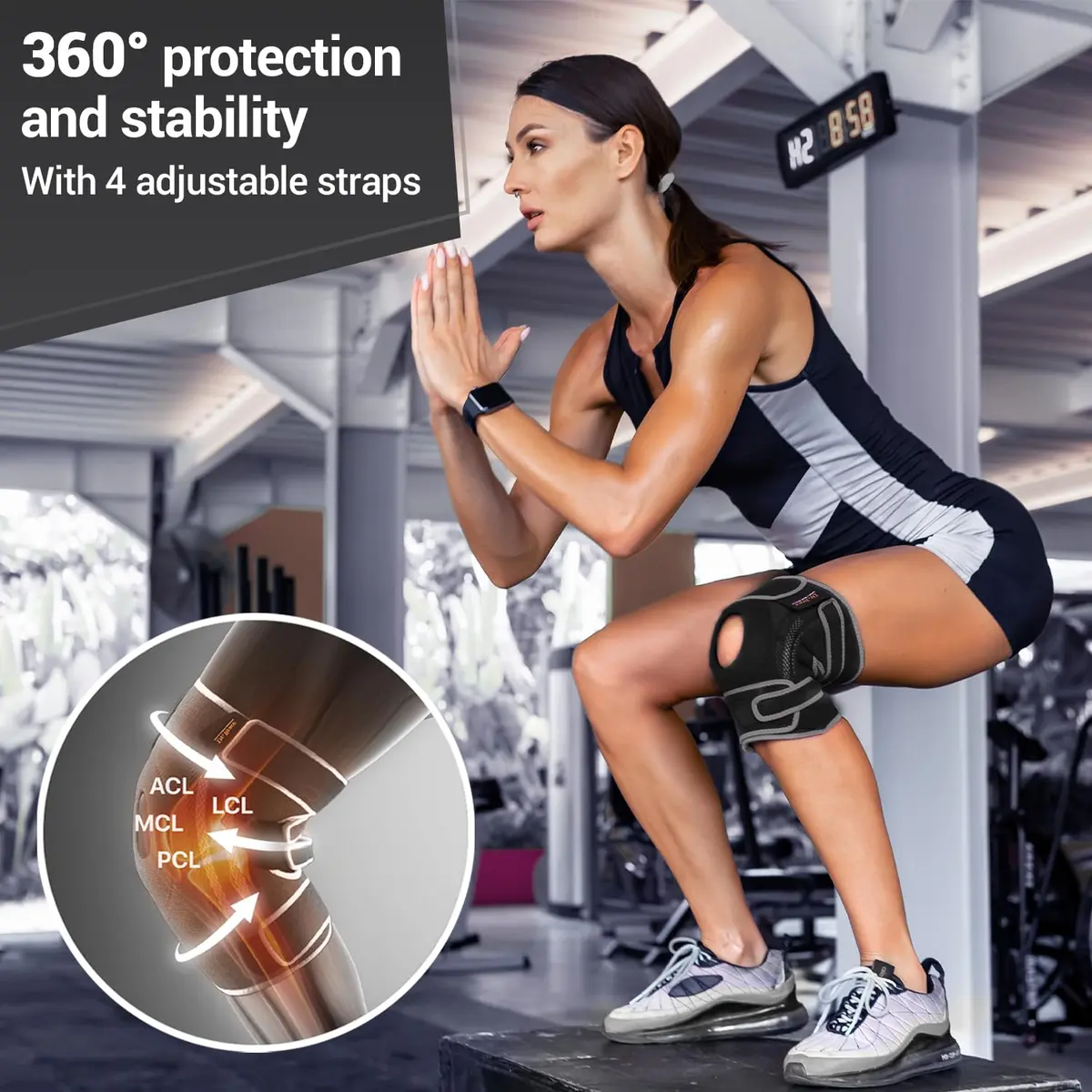 DR. BRACE ELITE Knee Brace with Side Stabilizers & Patella Gel Pads for Maximum Knee Pain Support and Recovery (Small, Mercury) - view 5
