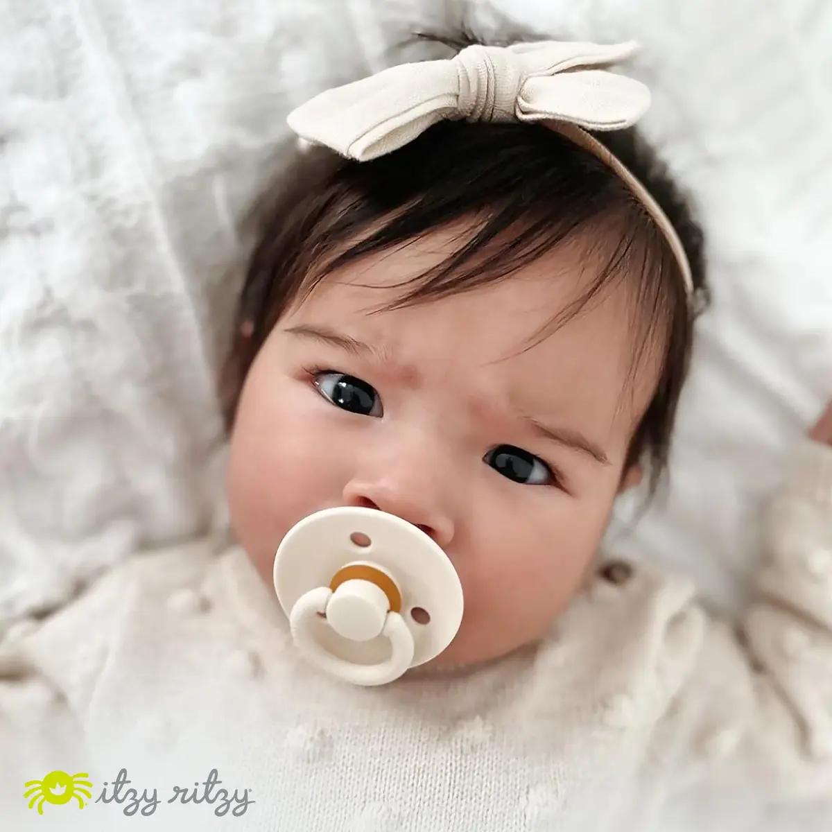 Itzy Ritzy Natural Rubber Pacifiers for 0–6 Mos | BPA-Free, Cherry-Shaped Nipple, Large Air Holes, Set of 2 - view 7