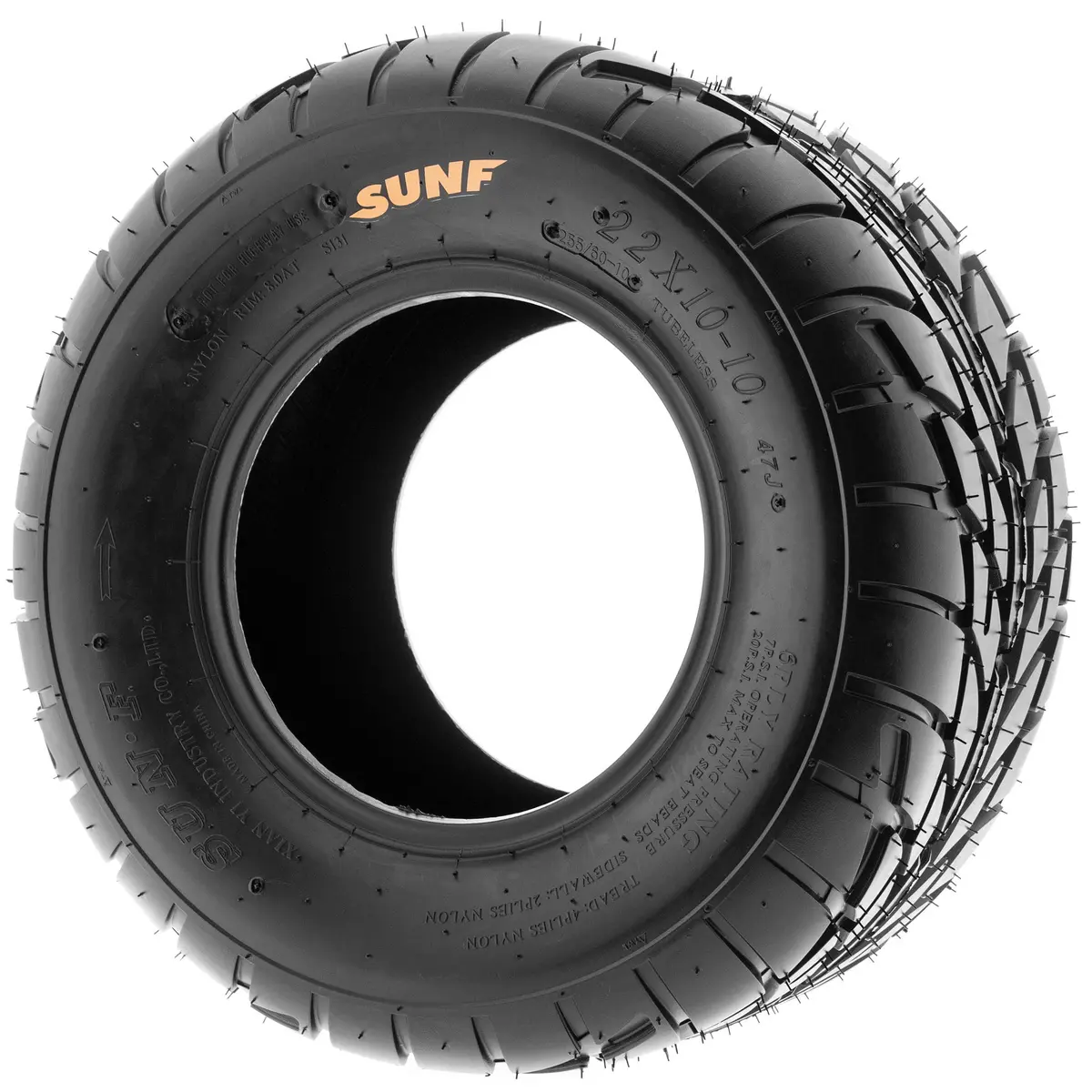 SUNF A021 22x10-12 Replacement ATV UTV Dirt Track & Flat Track Tire | 6 PR Tubeless, 17 lbs - view 5