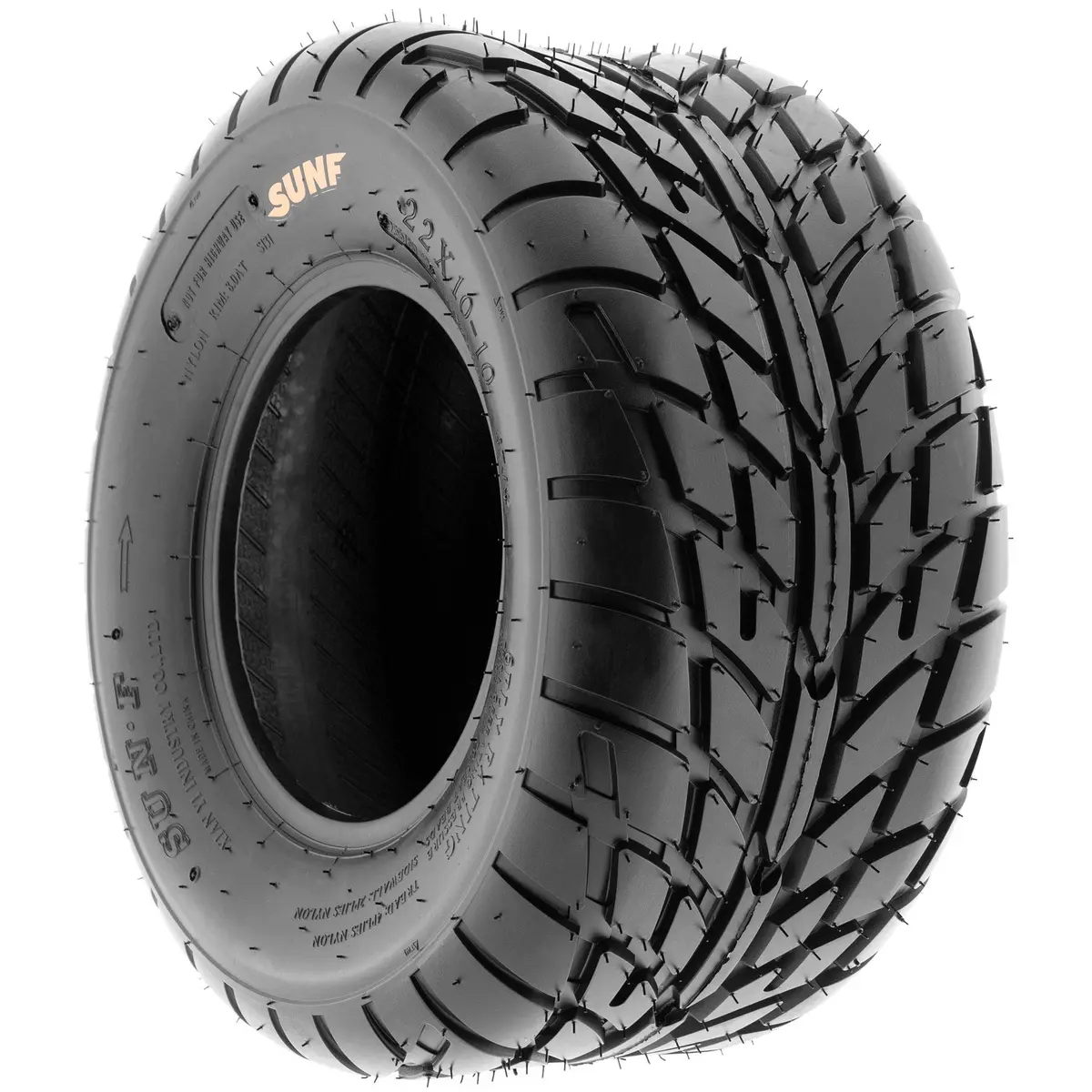 SUNF A021 22x10-12 Replacement ATV UTV Dirt Track & Flat Track Tire | 6 PR Tubeless, 17 lbs - view 6