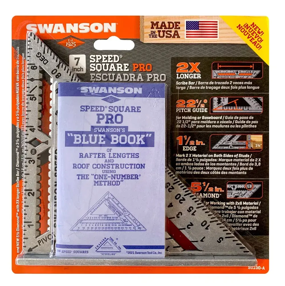 Swanson Speed Square Pro 7" | Accurate 90° & 45° Layout for Framing - view 2