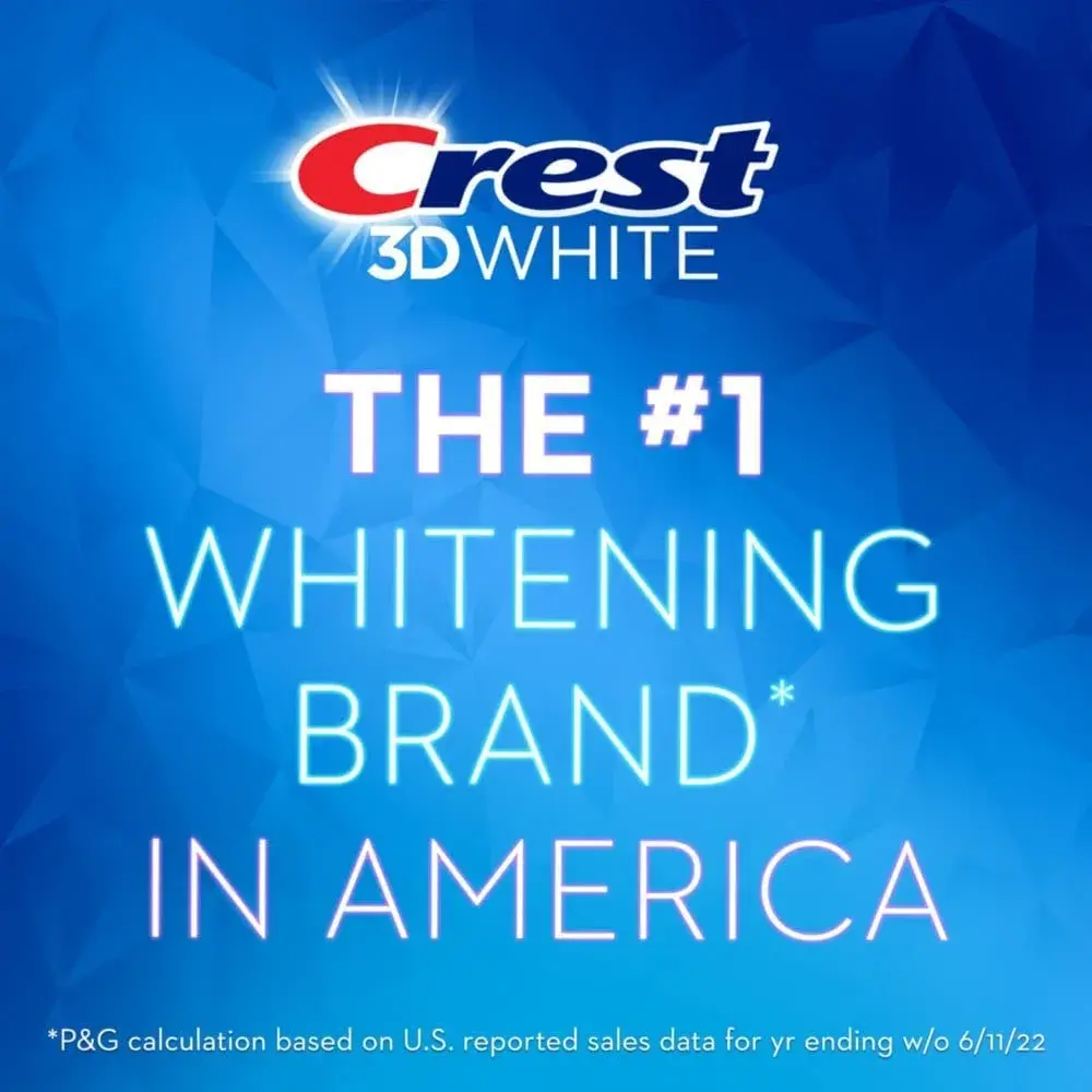 Crest 3D White Arctic Fresh Whitening Toothpaste 3.8 oz (112ml) Tubes | Removes 90% More Surface Stains - view 7
