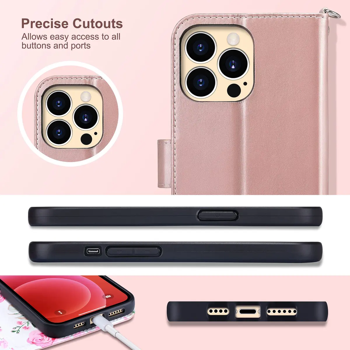 ULAK Wallet Case for iPhone 13 Pro Max 6.7 inch | Card Holder, Shockproof, Flip Leather - view 8