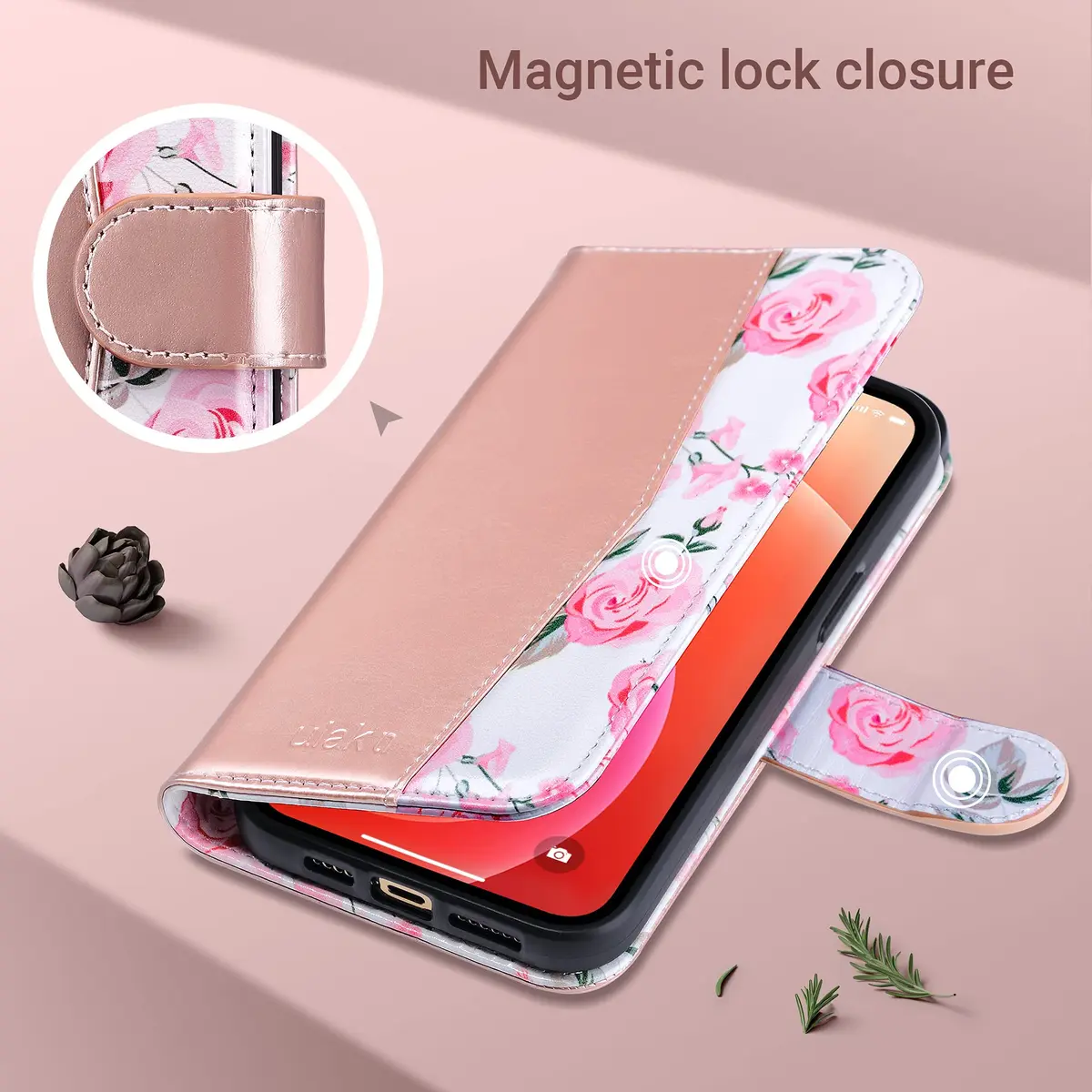 ULAK Wallet Case for iPhone 13 Pro Max 6.7 inch | Card Holder, Shockproof, Flip Leather - view 4
