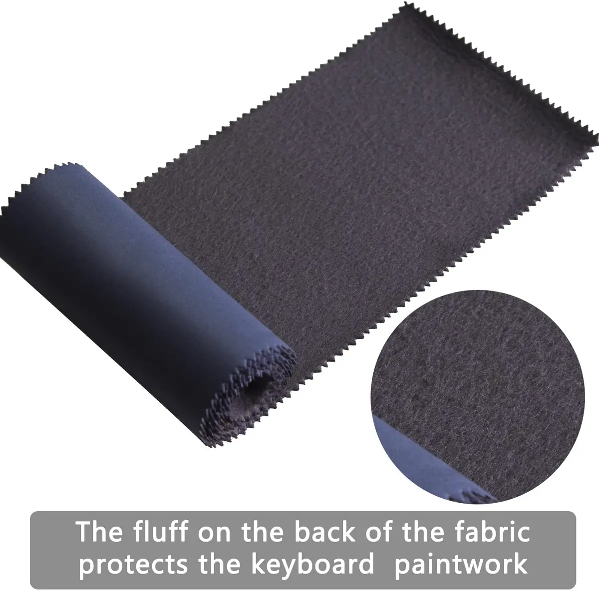 Mooson Piano Keyboard Anti-Dust Cover Dark Blue | High-Technology Fabric Key Cover Cloth for Upright, Electric & Grand Pianos (50 inches x 5.9 inches) - view 7