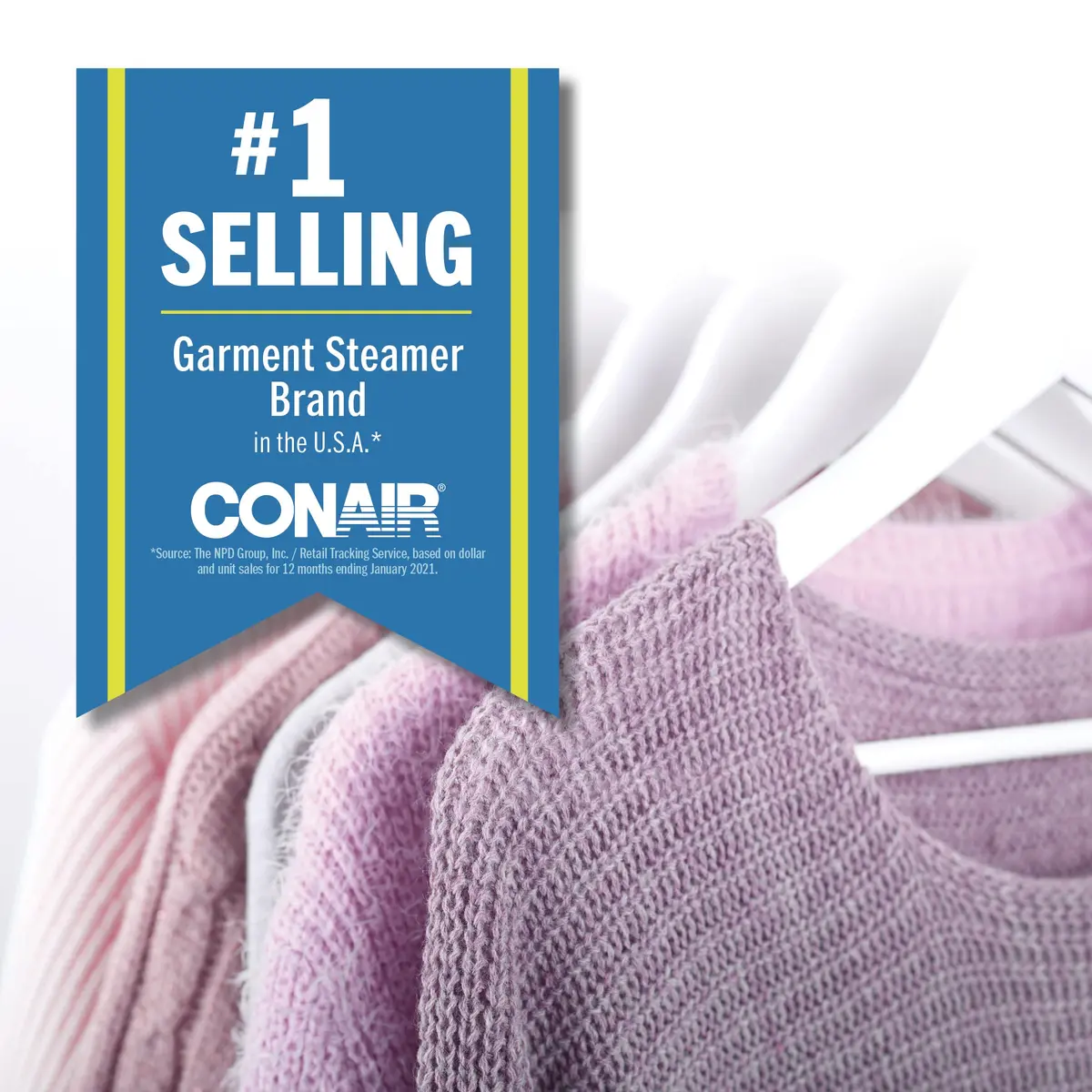 Conair CompleteSteam 1100W Handheld Garment Steamer for Clothes | Travel & Home Use - view 7