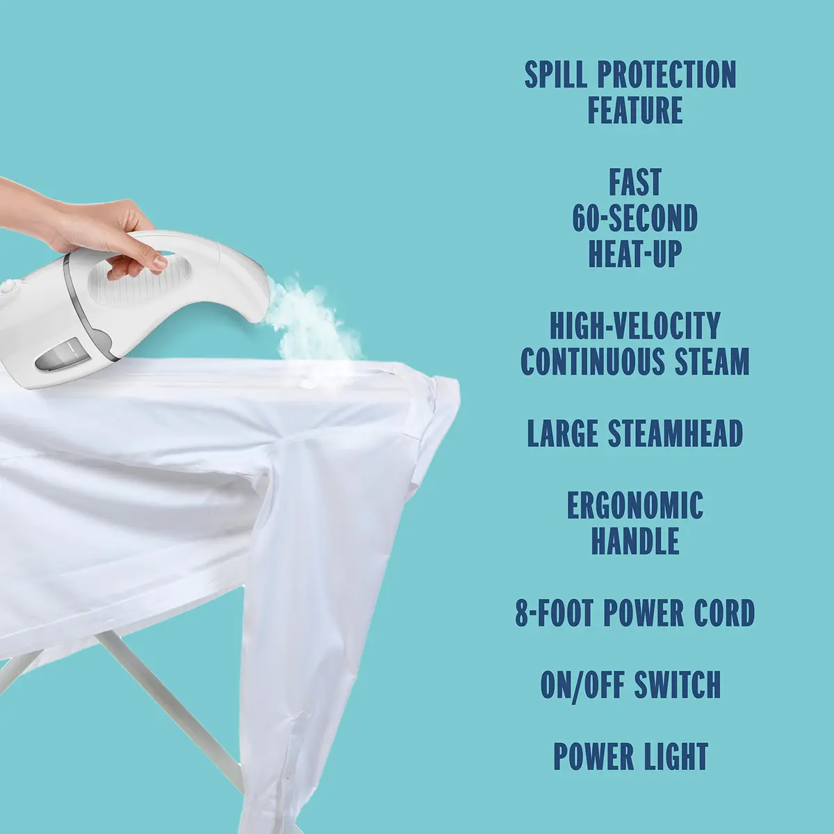 Conair CompleteSteam 1100W Handheld Garment Steamer for Clothes | Travel & Home Use - view 3