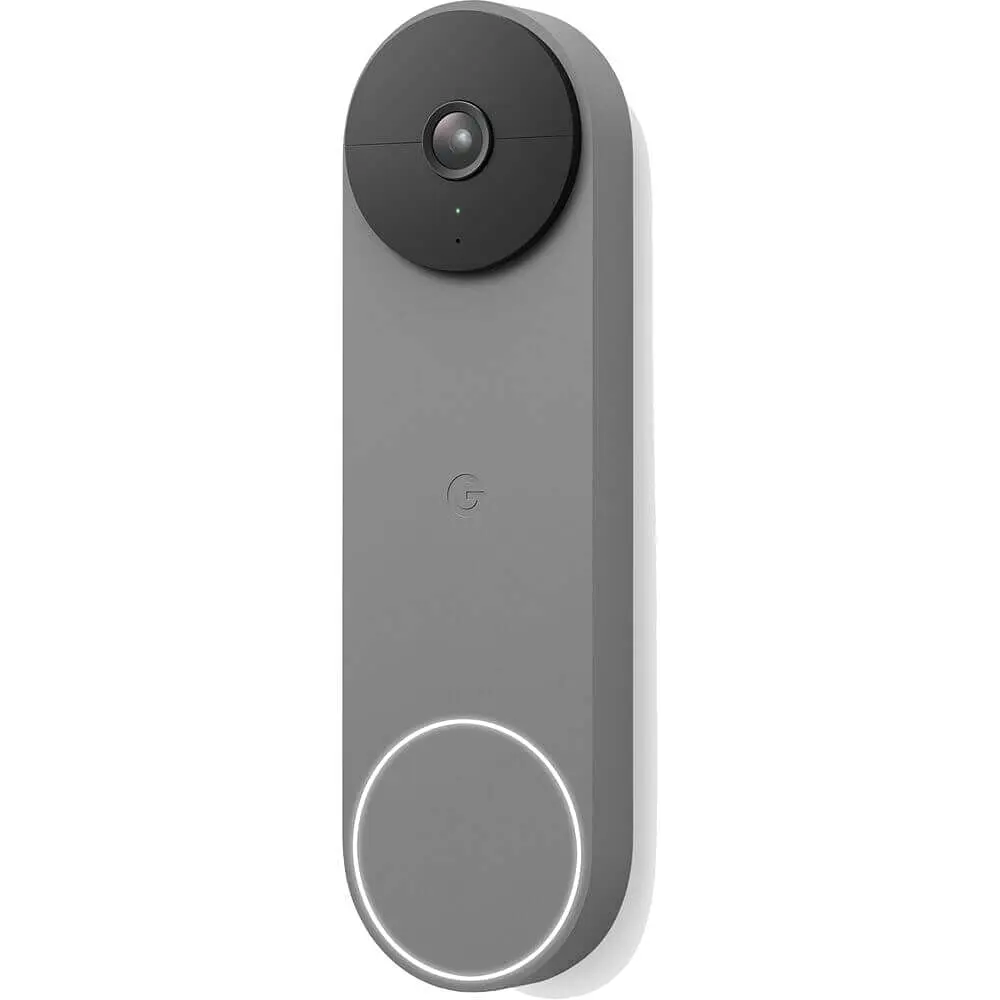 Google Nest Doorbell (Battery) - Ash | Wireless Video Doorbell with HD Night Vision - main product image