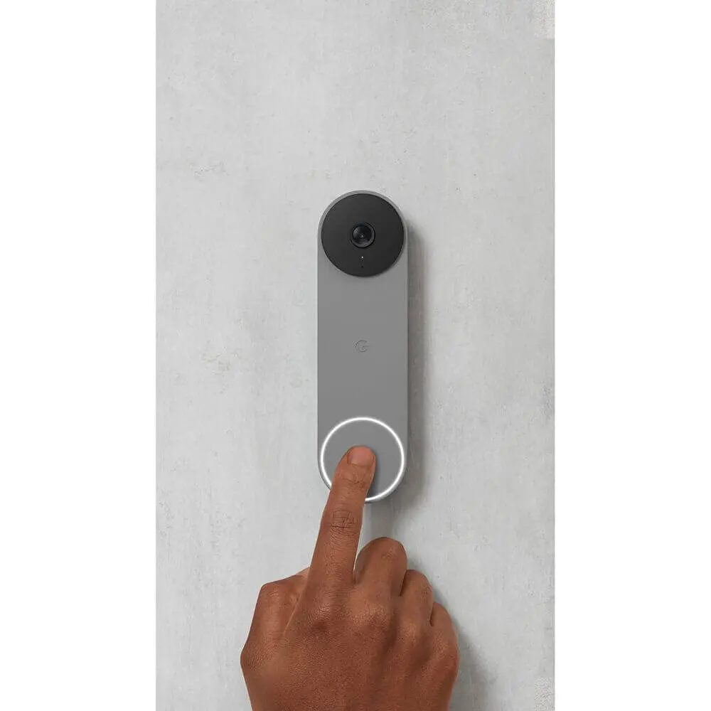 Google Nest Doorbell (Battery) - Ash | Wireless Video Doorbell with HD Night Vision - view 3