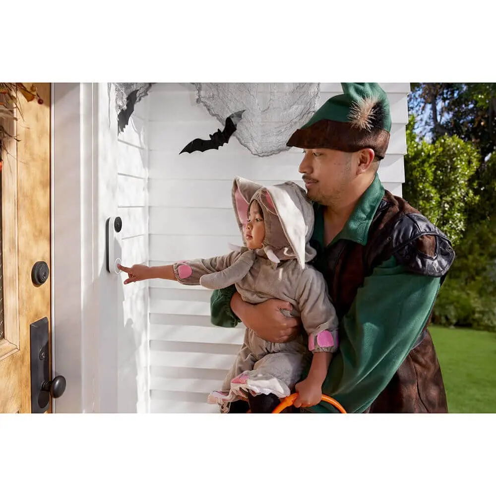 Google Nest Doorbell (Battery) - Ash | Wireless Video Doorbell with HD Night Vision - view 4