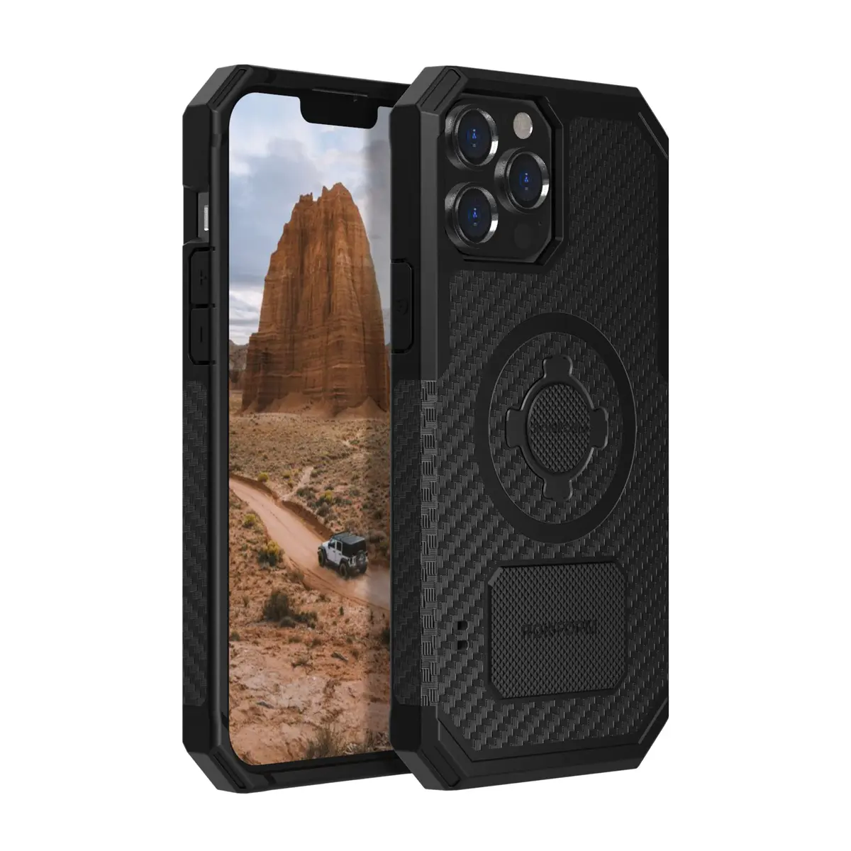 Rokform Rugged Case for iPhone 13 Pro Max, Magentic + RokLock (Black) | Military-Grade Shock & Drop Protection - main product image