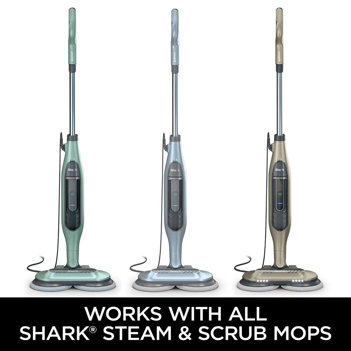 Shark Steam & Scrub Dirt Grip Soft Scrub & Dusting Pads | Compatible with All Shark Steam & Scrub Mops - view 3