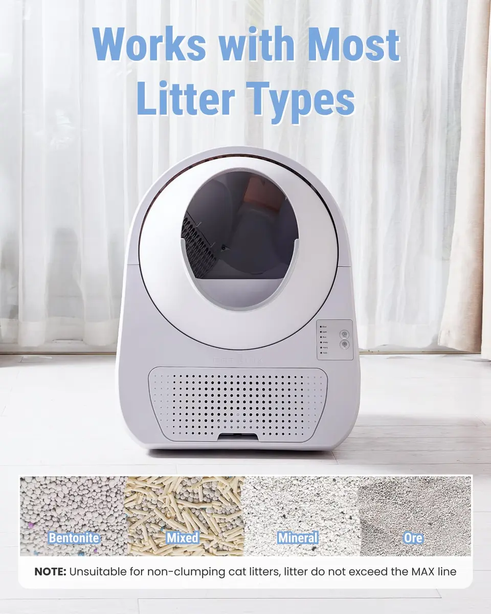CATLINK Self Cleaning Cat Litter Box with Mat | Smart, Quiet & Odor-Free (70-120 chars) - view 7
