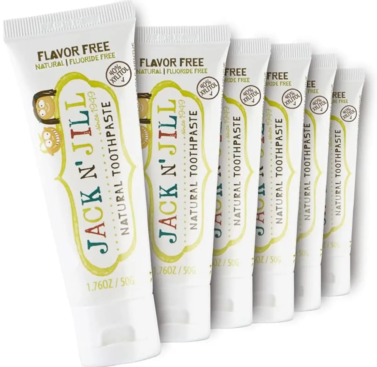 JACK N' JILL Kids Toothpaste, Fluoride Free, Flavor Free | Gentle, Natural Oral Care for Babies & Toddlers - main product image