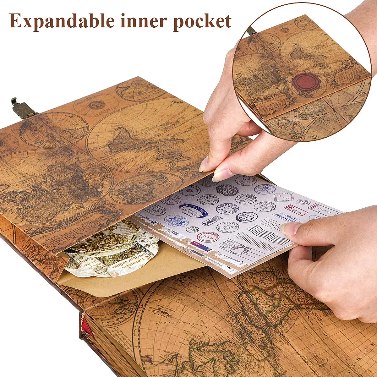 FEIYU BUY Our Adventure Book Scrapbook for Couples | Vintage Travel Diary & Keepsake (70-120 chars) - view 5