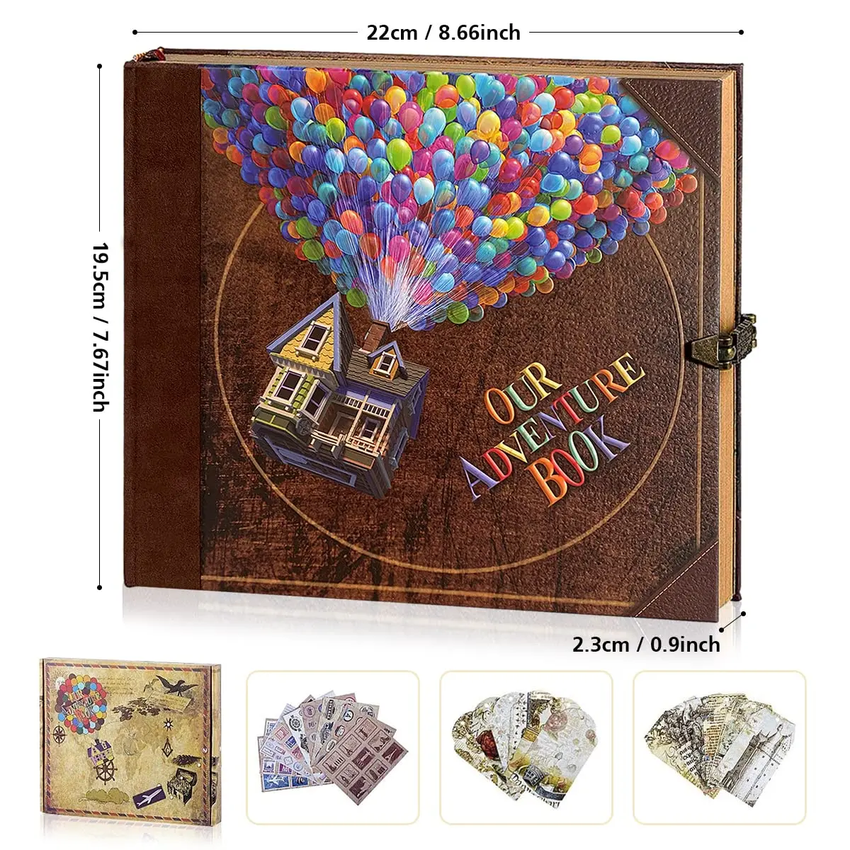 FEIYU BUY Our Adventure Book Scrapbook for Couples | Vintage Travel Diary & Keepsake (70-120 chars) - view 2