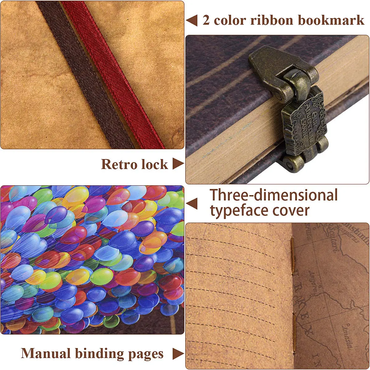 FEIYU BUY Our Adventure Book Scrapbook for Couples | Vintage Travel Diary & Keepsake (70-120 chars) - view 3