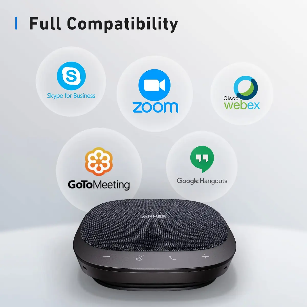 Anker PowerConf S330 USB Speakerphone for Home Office | Full Duplex, 360° Voice, Plug & Play - view 6