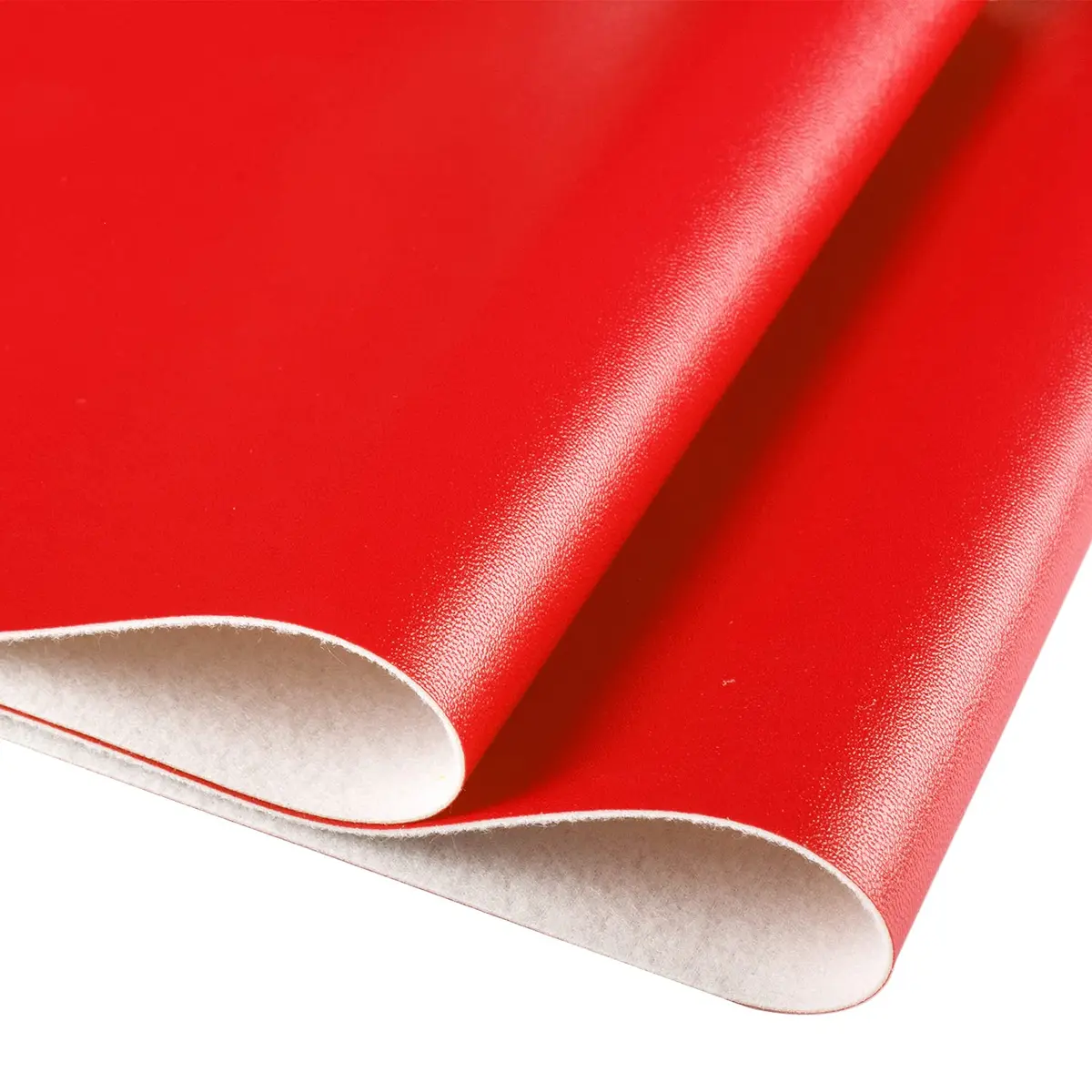 HGUAN Red Faux Leather Sheets Roll 12"X53" | Bright Solid Color for Crafts & Sewing - view 3