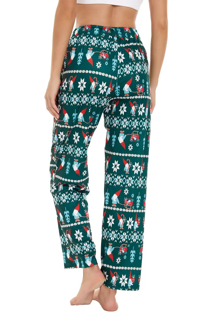 BATHRINS Womens Comfy Lounge Pants Wide Leg Drawstring Cotton Blend | Soft, Breathable & All-Season (70-120 chars) - view 2