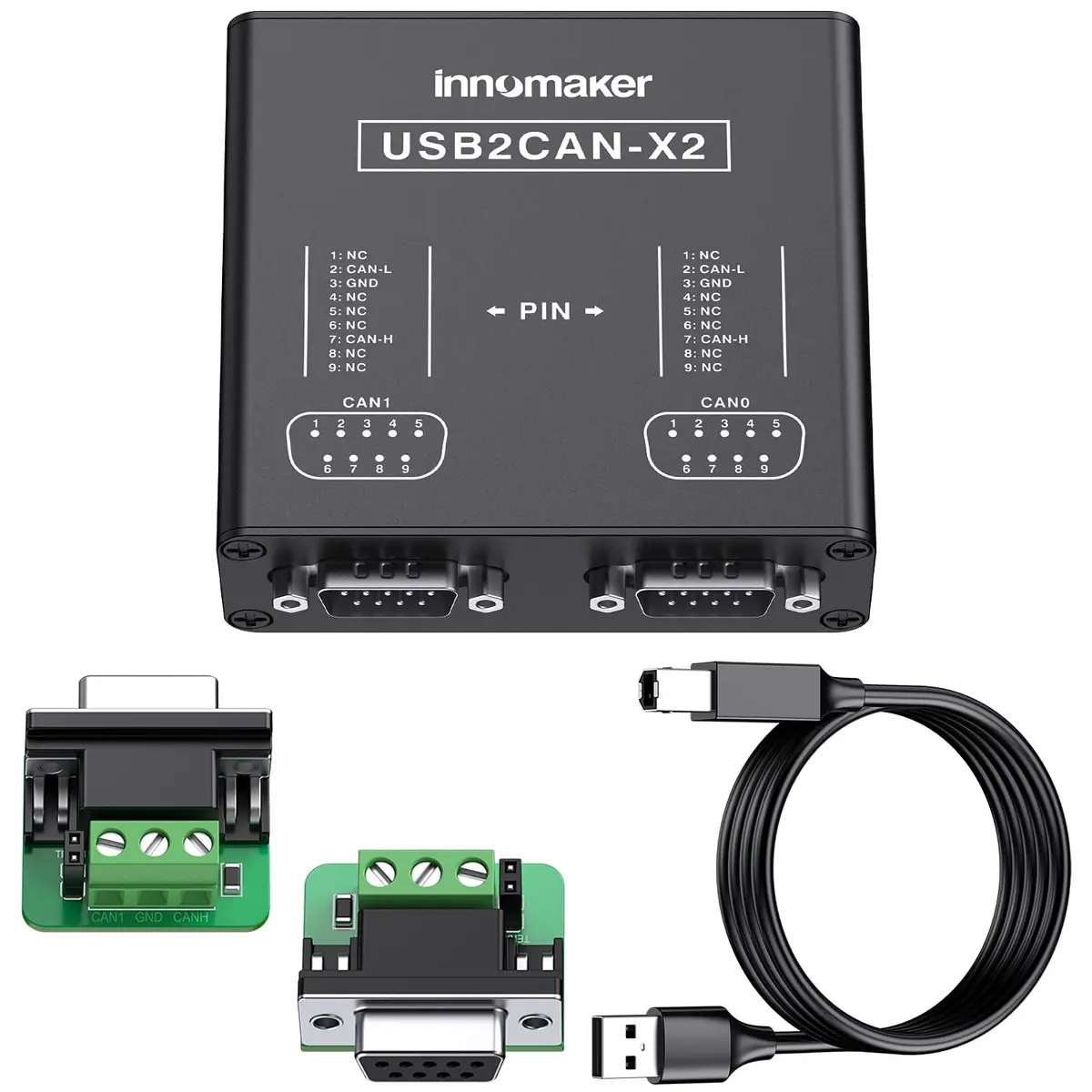 innomaker Dual Channels USB to CAN Converter for Raspberry Pi5/4/Pi3B+/Pi3/Pi Zero(W)/Jetson Nano/Tinker Board/Any SBCs Support Windows Linux Mac OS Android Venus OS | Industrial & Hobbyist - view 7
