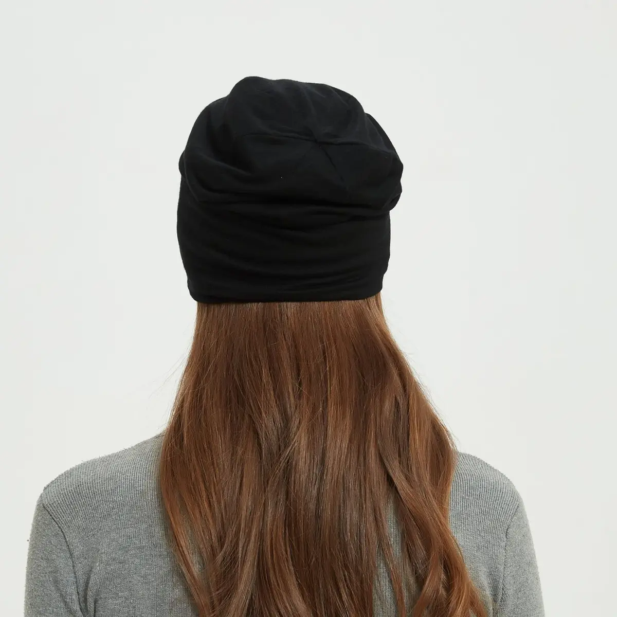 Radia Smart EMF Protection Slouch Beanie Black | RF Shielding for Head & Ears - view 5