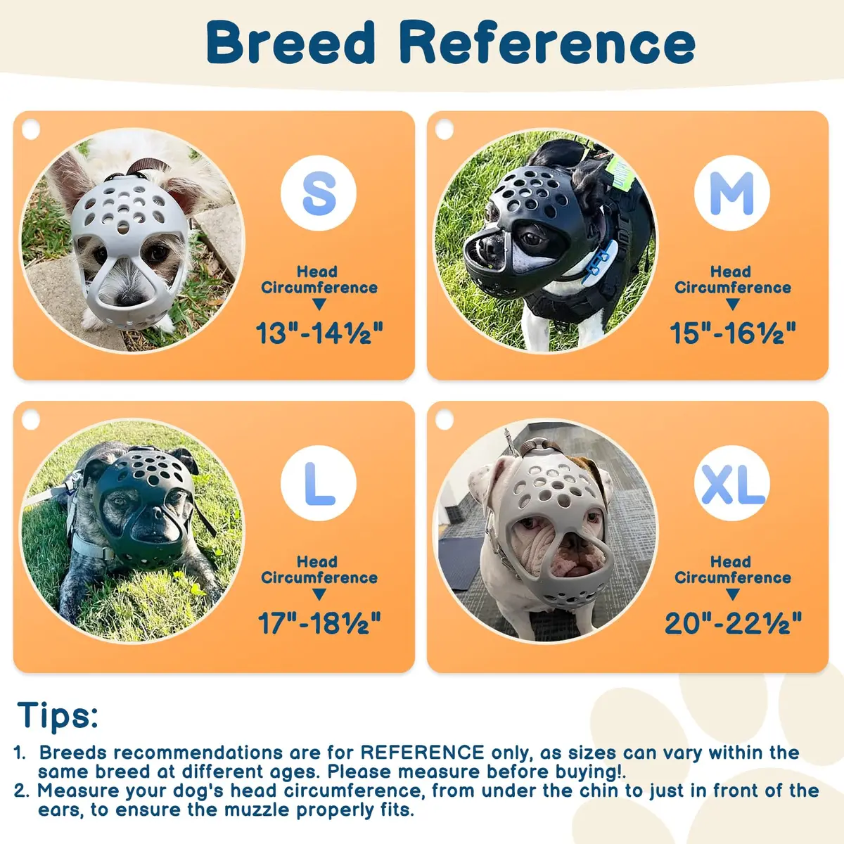 BARKLESS Frenchie Muzzle for Biting, Breathable Short Snout Dog Muzzle for French Bulldogs, Boston Terriers, Size M (15"-16.5") - view 6