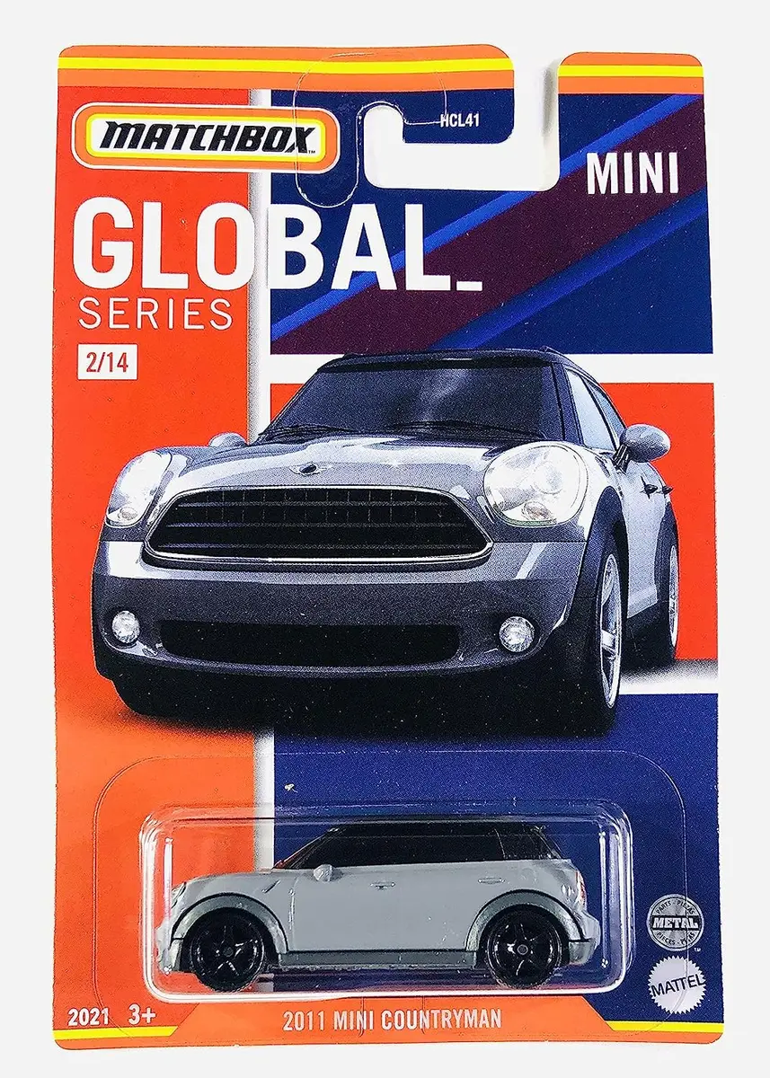 Hot Wheels Matchbox Mini Countryman Gray | Global Series 2/14 | 2-3 inches - main product image