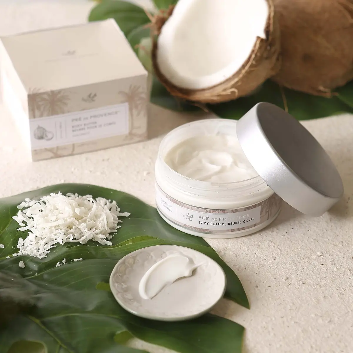 Pre de Provence Shea Butter Body Butter Coconut 200ml (6.7 Fl Oz) | Hydrating Emollient Cream for Women - view 3