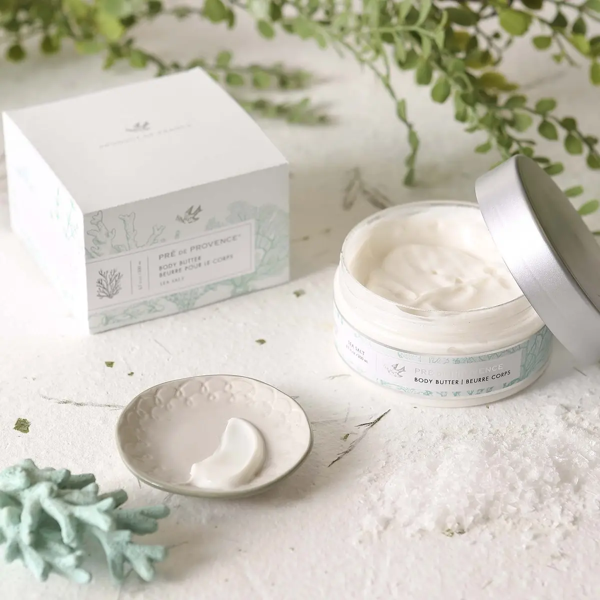 Pre de Provence Shea Butter Body Butter Sea Salt 195.6 ml (6.7 Fl Oz) | French Artisanal Skincare - view 3