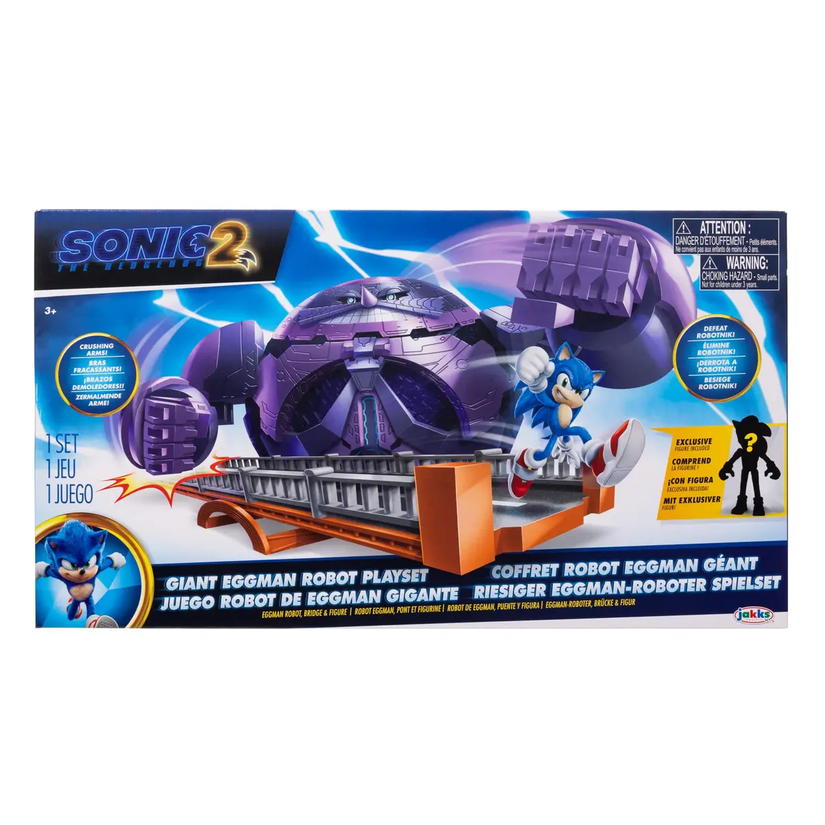 Sonic The Hedgehog 2 Movie Giant Eggman Robot Playset | 2.5" Action Figure Battle Set for Kids - view 7
