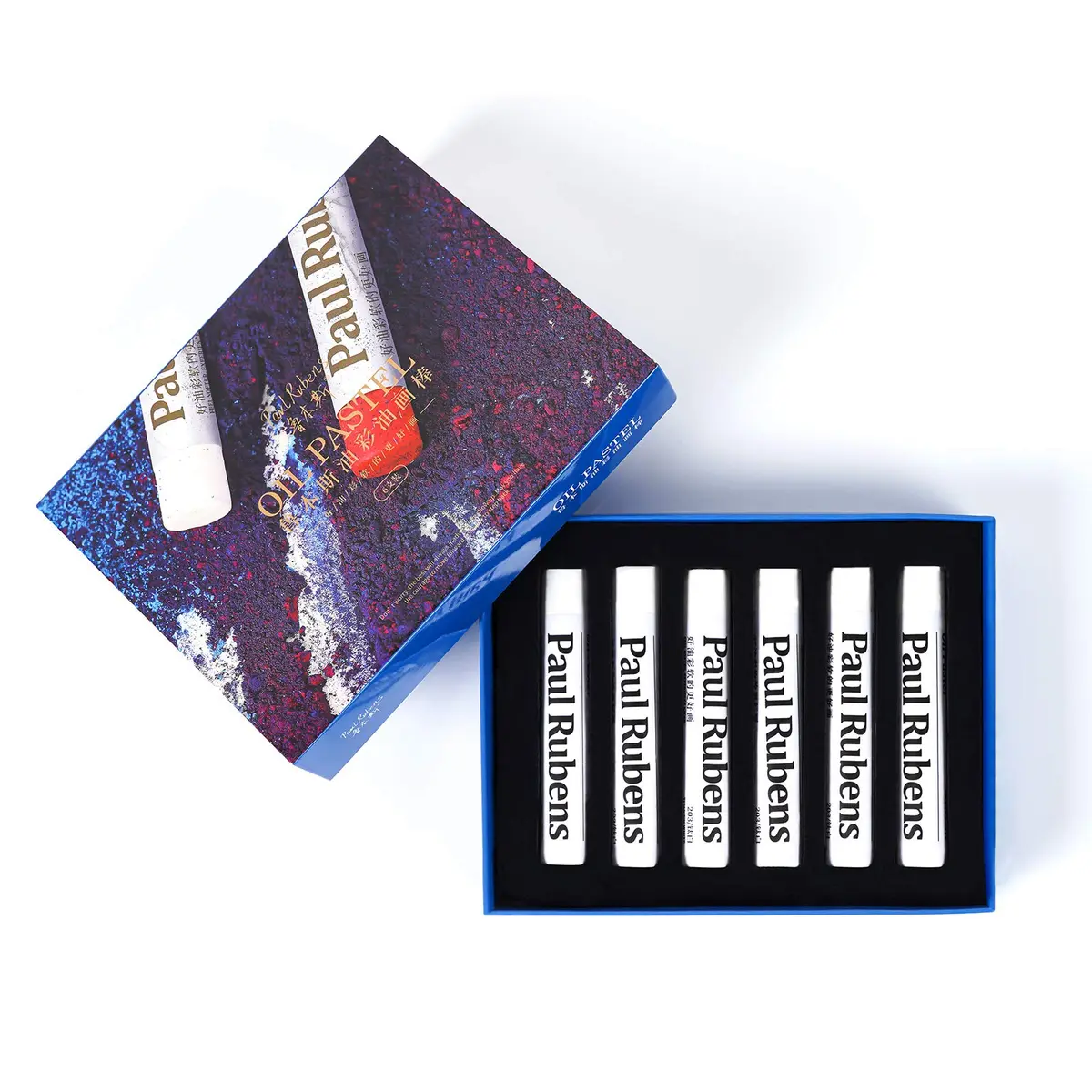 Paul Rubens White Oil Pastels 6 Count (Pack of 1) | Pure White Pigment for Highlights & Mixing - main product image