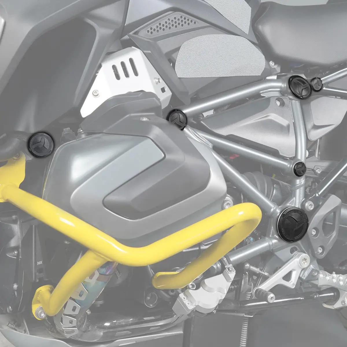 NICECNC Motorcycle Frame Hole Caps Cover Plug Set for BMW R1250/R1200 GS LC/Adv (11-Piece Set) - view 3
